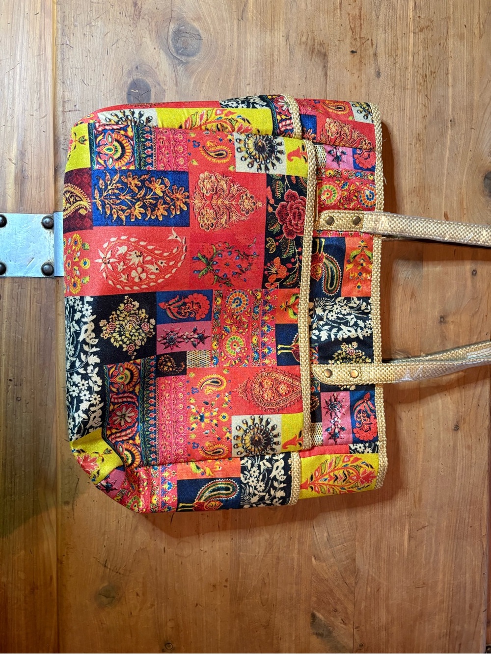 Colorful Patchwork Tote Bag - Patchwork/New bag never used